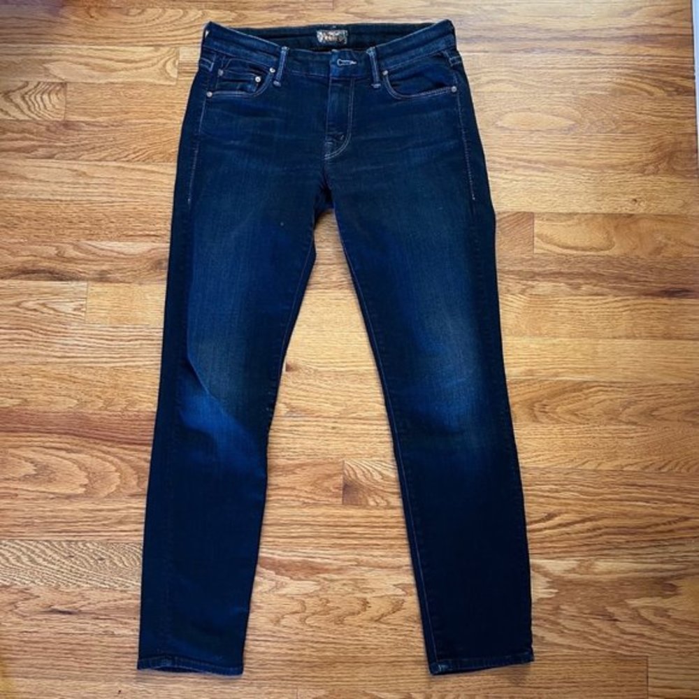 Mother The High Waisted Looker Jeans Womens 26‎ Blue Skinny Stretch